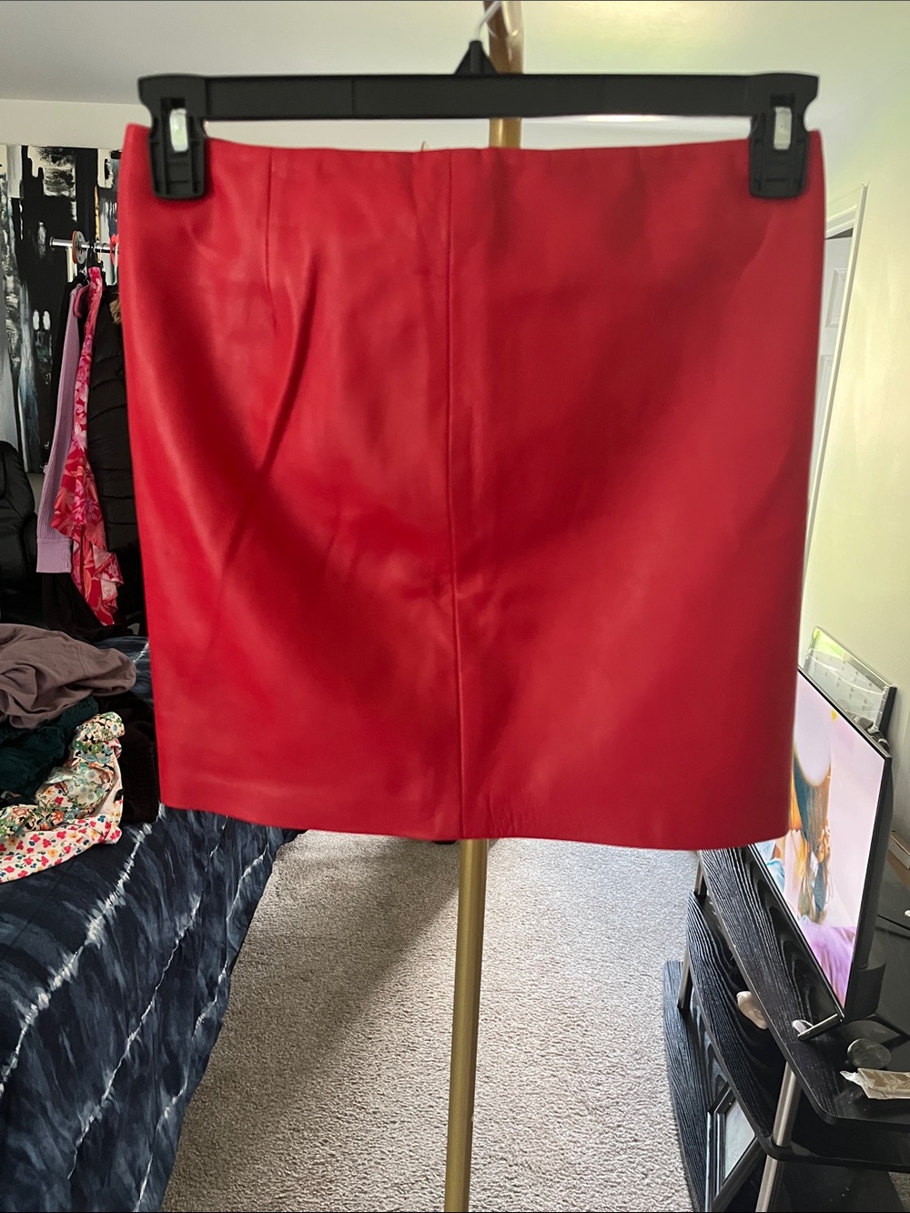 MICHAEL KORS LEATHER SKIRT -4